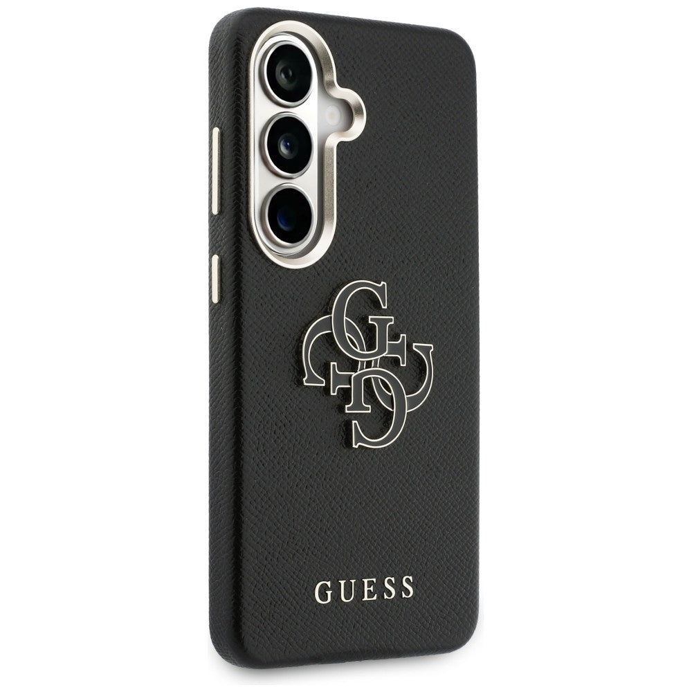 Suojakotelo Samsung Galaxy S26 S942:lle, Guess, 4G Grained Big and Classic Logo, Musta