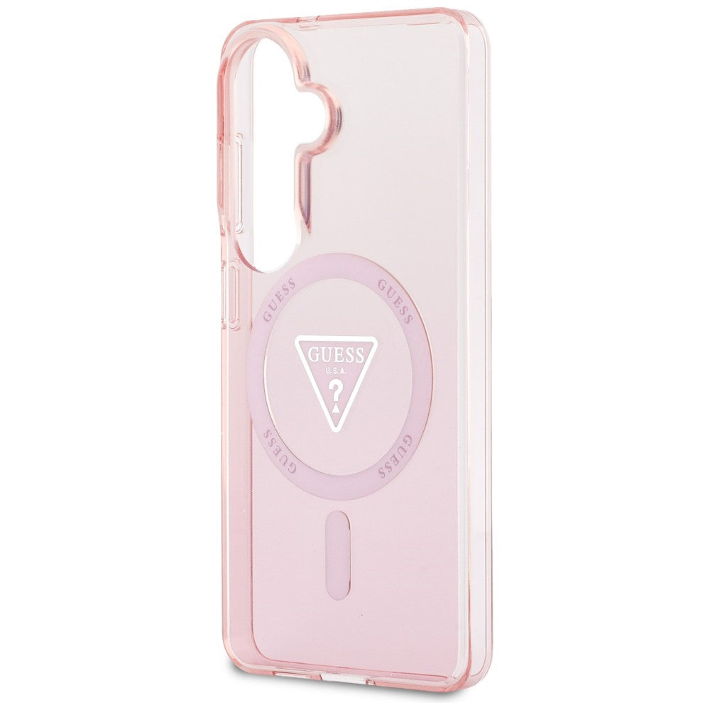 MagSafe-kotelo Samsung Galaxy S26 S942:lle, Guess, IML Gradient Triangle Logo, Pinkki