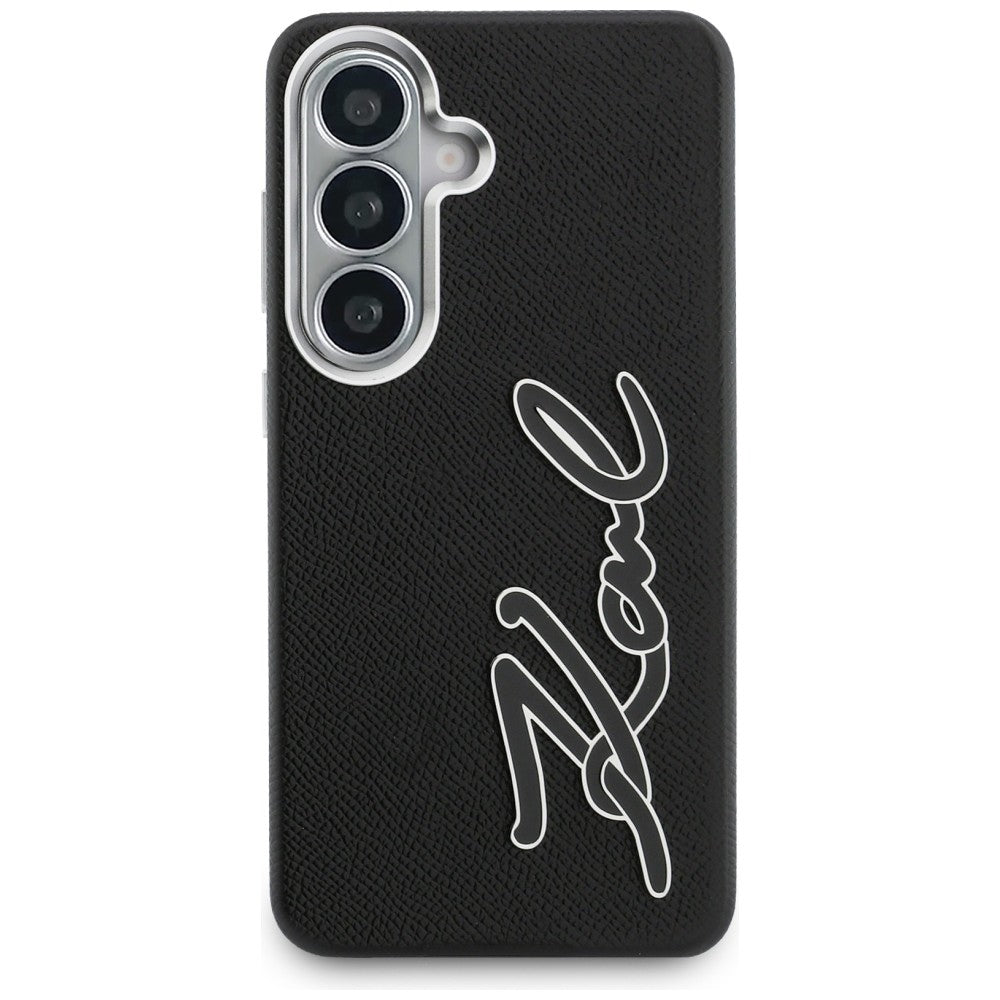 Kotelo Samsung Galaxy S26 S942:lle, Karl Lagerfeld, Signature Resin Logo, Musta