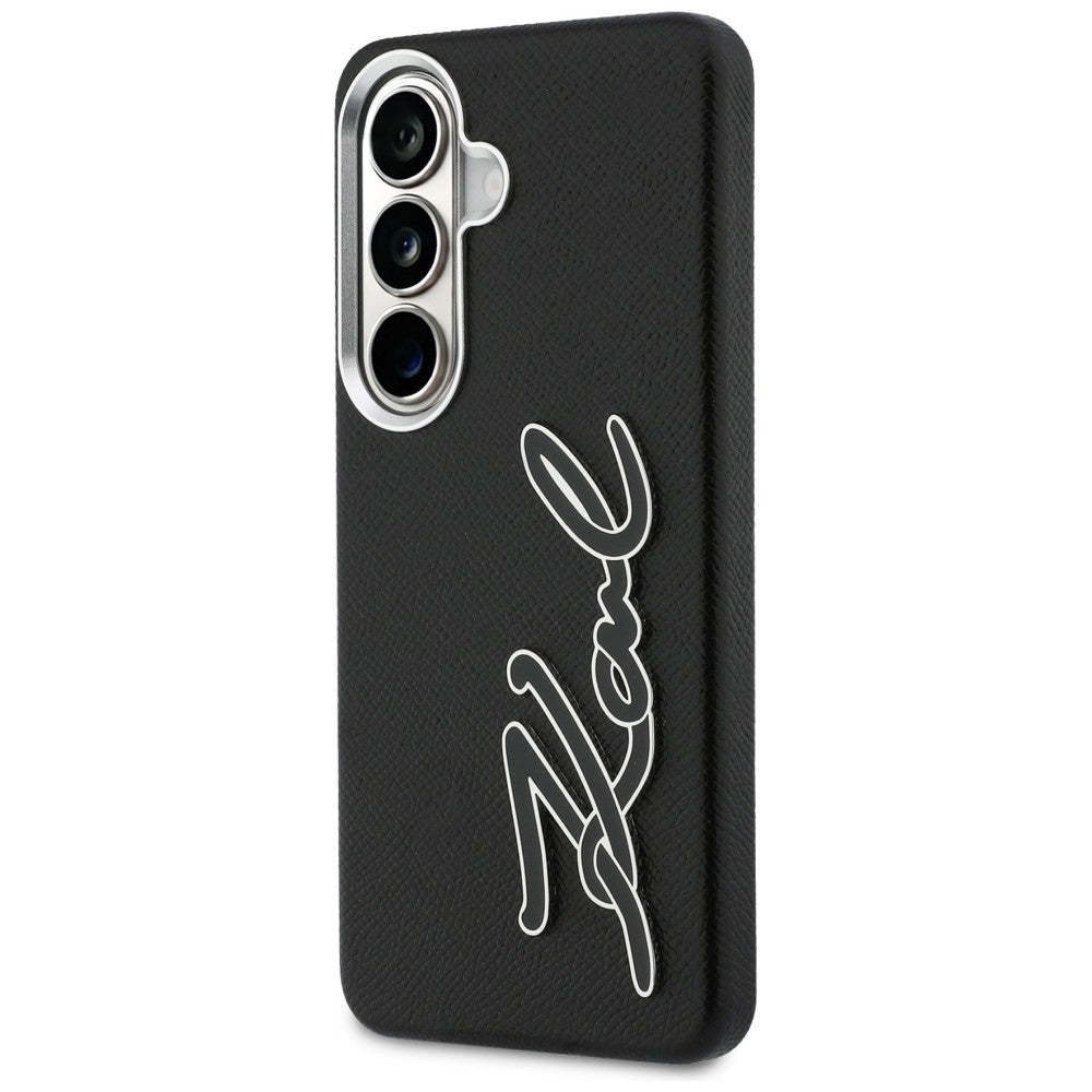Kotelo Samsung Galaxy S26 S942:lle, Karl Lagerfeld, Signature Resin Logo, Musta