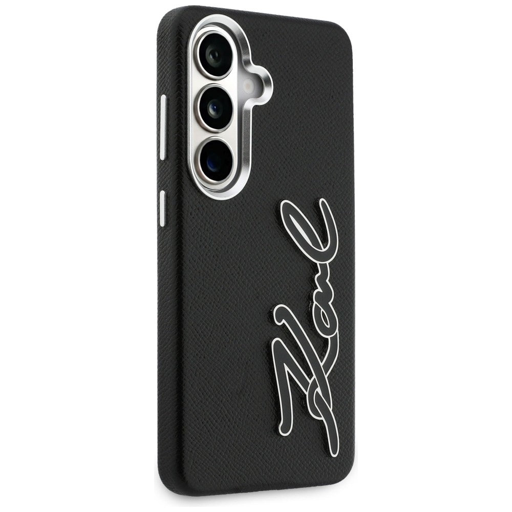 Kotelo Samsung Galaxy S26 S942:lle, Karl Lagerfeld, Signature Resin Logo, Musta