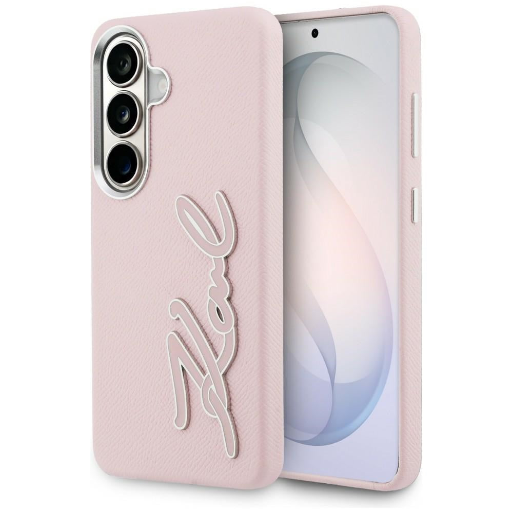 Kotelo Samsung Galaxy S26 S942:lle, Karl Lagerfeld, Signature Resin Logo, Pinkki