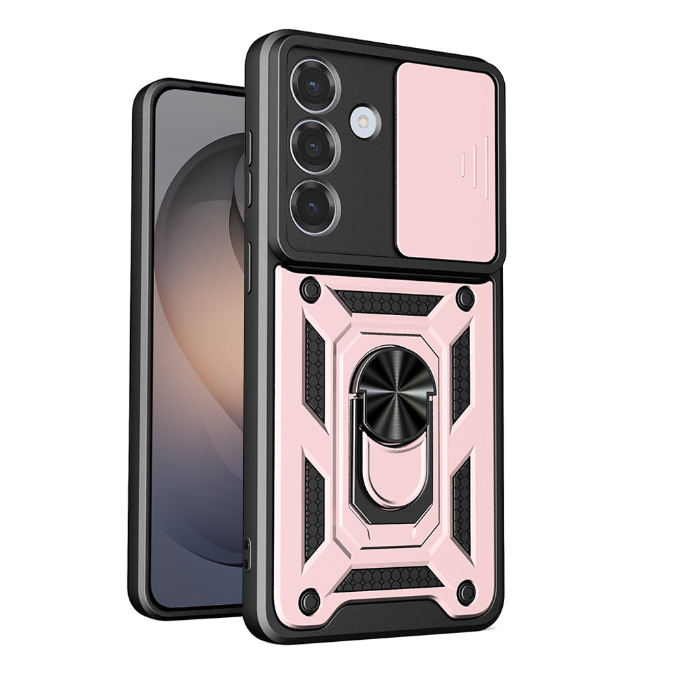 Kotelo Samsung Galaxy S26:lle, Techsuit, CamShield, Kultainen Pinkki