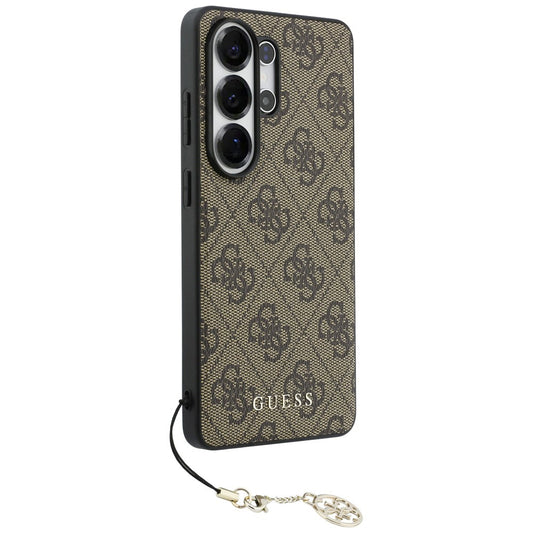 Suojakotelo Samsung Galaxy S26 Ultra S948:lle, Guess, 4G Classic Logo Charm, Ruskea