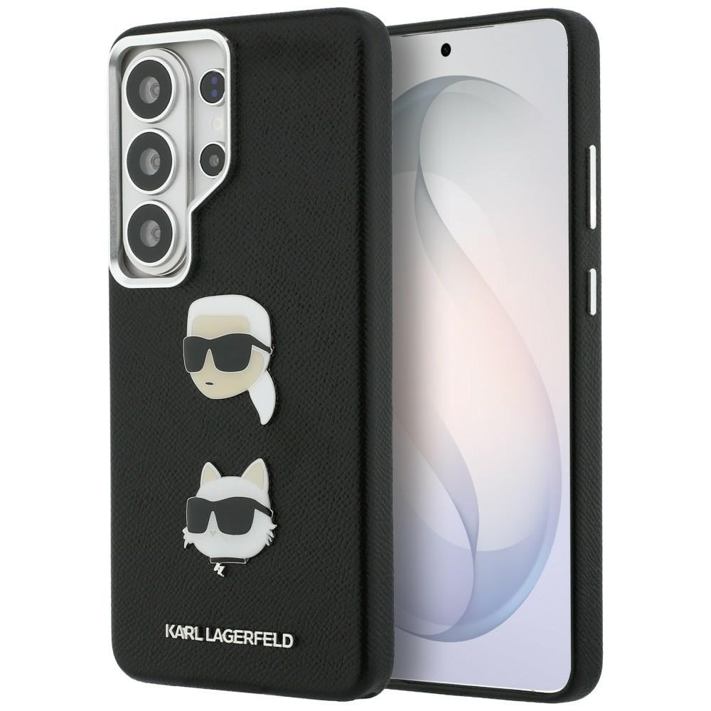 Suojakotelo Samsung Galaxy S26 Ultra S948:lle, Karl Lagerfeld, Saffiano Karl & Choupette's Head Pin, Musta
