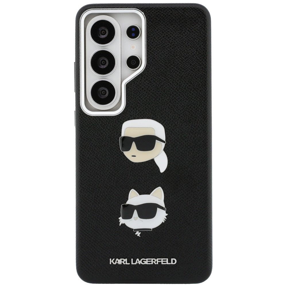 Suojakotelo Samsung Galaxy S26 Ultra S948:lle, Karl Lagerfeld, Saffiano Karl & Choupette's Head Pin, Musta