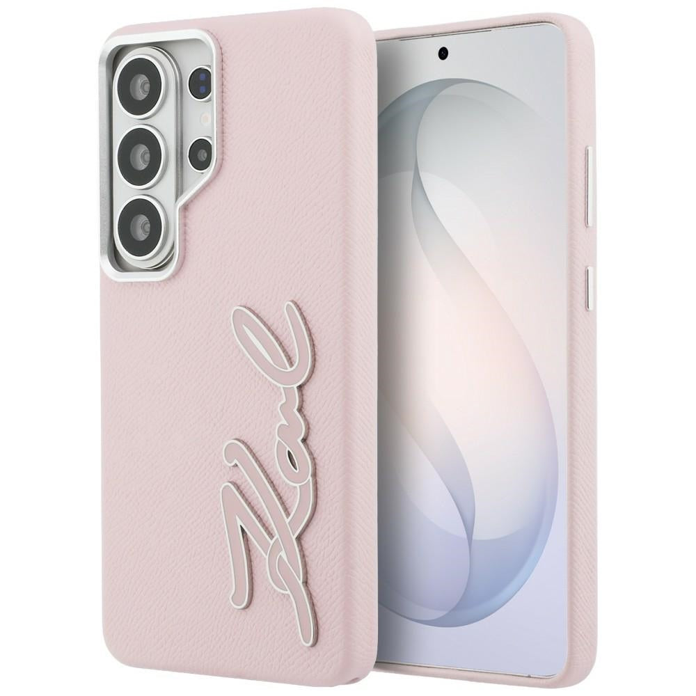 Kotelo Samsung Galaxy S26 Ultra S948:lle, Karl Lagerfeld, Signature Resin Logo, Pinkki