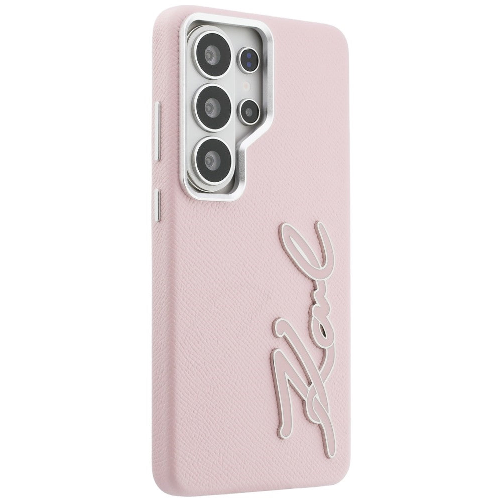 Kotelo Samsung Galaxy S26 Ultra S948:lle, Karl Lagerfeld, Signature Resin Logo, Pinkki