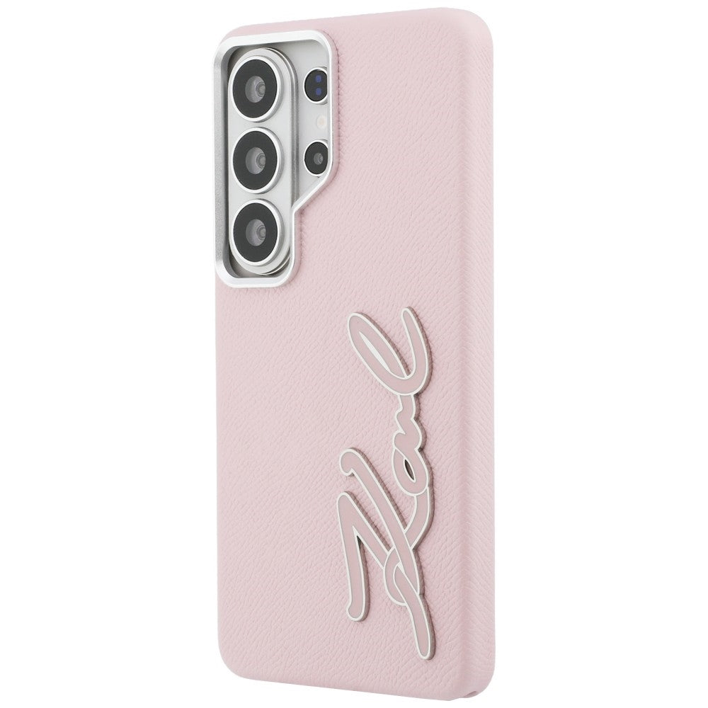 Kotelo Samsung Galaxy S26 Ultra S948:lle, Karl Lagerfeld, Signature Resin Logo, Pinkki