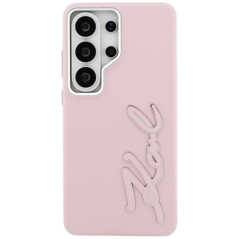 Kotelo Samsung Galaxy S26 Ultra S948:lle, Karl Lagerfeld, Signature Resin Logo, Pinkki