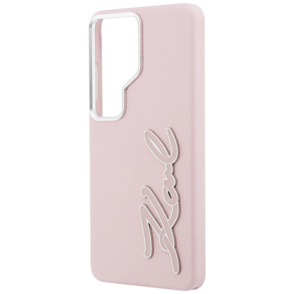 Kotelo Samsung Galaxy S26 Ultra S948:lle, Karl Lagerfeld, Signature Resin Logo, Pinkki