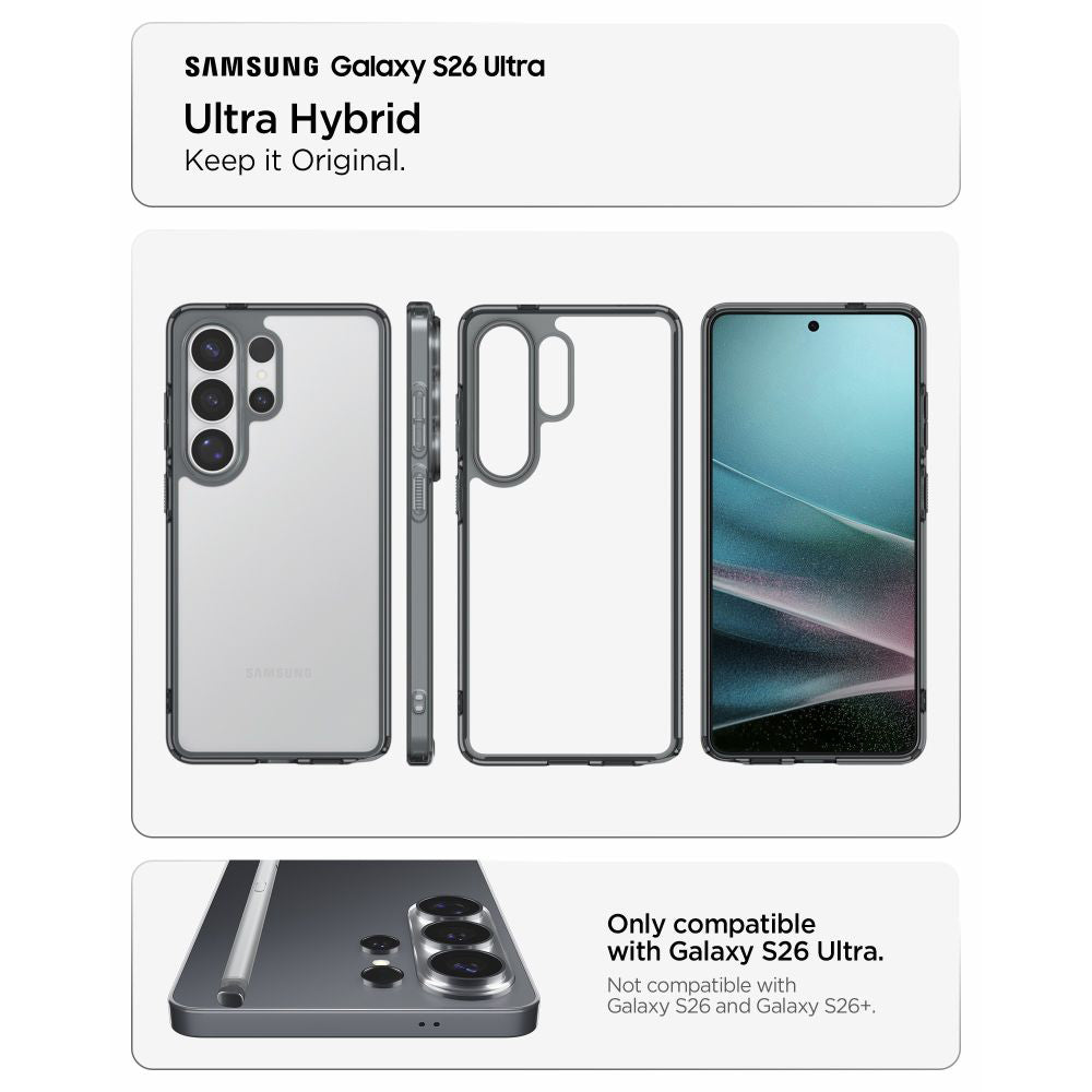 Kuori Samsung Galaxy S26 Ultra S948:lle, Spigen, Ultra Hybrid, Fumurie ACS10678