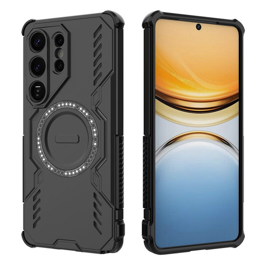 MagSafe-kotelo Samsung Galaxy S26 Ultra -puhelimelle, Techsuit, ArmorMag, Musta