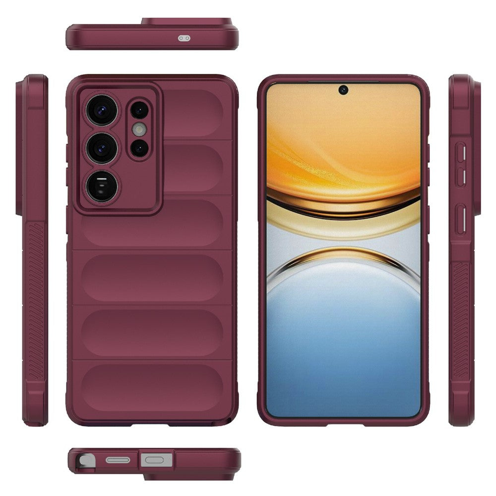 Kuori Samsung Galaxy S26 Ultra S948:lle, Techsuit, Magic Shield, Viininpunainen