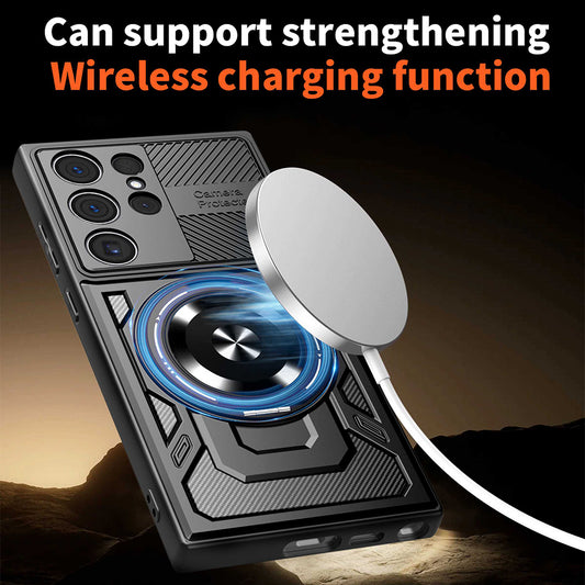 Suojakotelo Samsung Galaxy S26 Ultra, Techsuit, RuggedCam, Musta