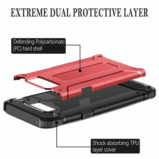 Kuori Samsung Galaxy S6 G920:lle, Techsuit, Hybrid Armor, Musta