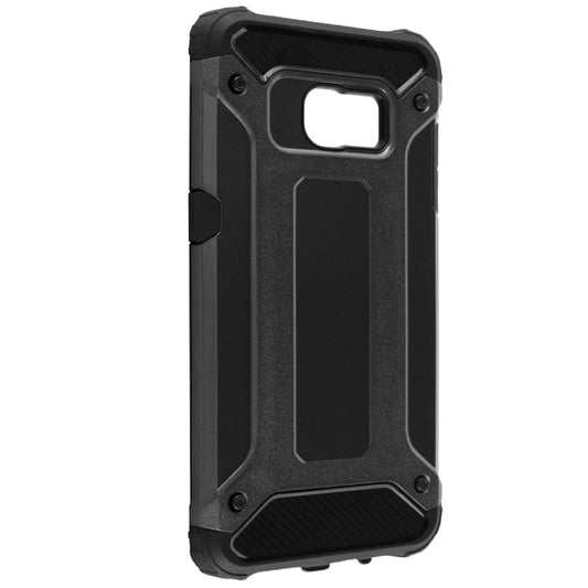 Kuori Samsung Galaxy S7 edge G935:lle, Techsuit, Hybrid Armor, Musta