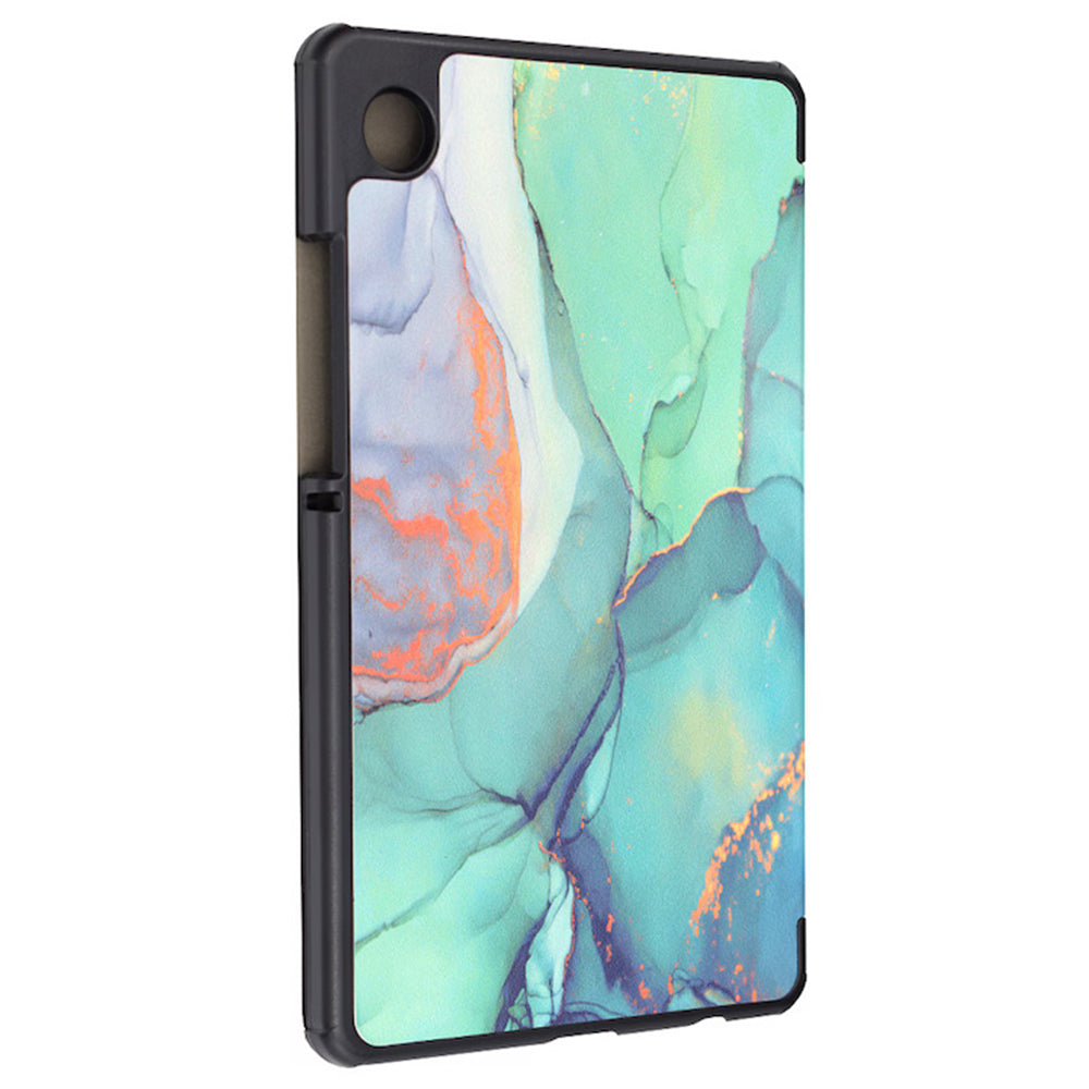 Kuori Samsung Galaxy Tab A11+ / Tab A9+ -tabletille, Techsuit, FoldPro Green Time, monivärinen