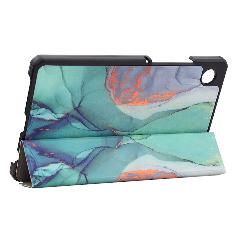 Kuori Samsung Galaxy Tab A11+ / Tab A9+ -tabletille, Techsuit, FoldPro Green Time, monivärinen
