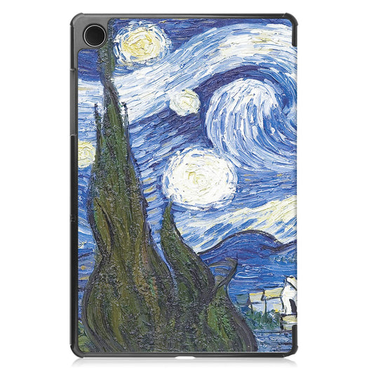 Kuori Samsung Galaxy Tab A11+ / Tab A9+ -tabletille, Techsuit, FoldPro Starry Night, Monivärinen