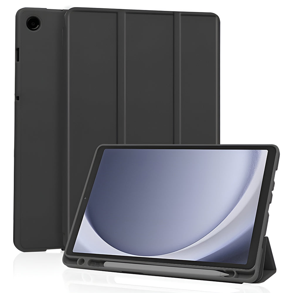 Kuori Samsung Galaxy Tab A11 / Tab A9:lle, Techsuit, Flex Trifold Uusi malli, Musta