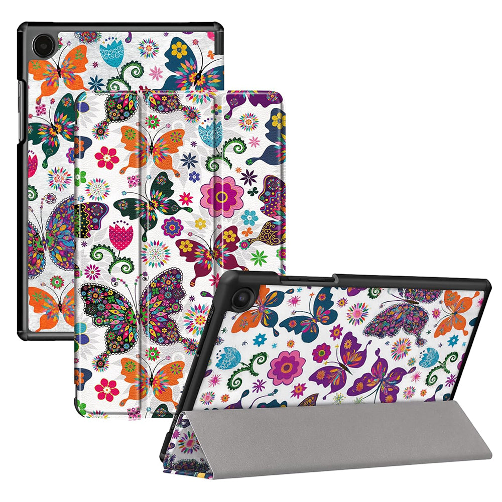 Kuori Samsung Galaxy Tab A11 / Tab A9:lle, Techsuit, FoldPro Butterfly Uusi Malli, Monivärinen