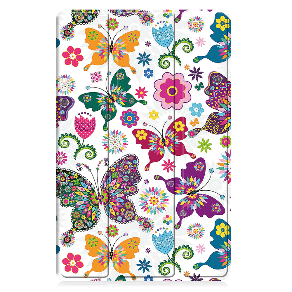 Kuori Samsung Galaxy Tab A11 / Tab A9:lle, Techsuit, FoldPro Butterfly Uusi Malli, Monivärinen