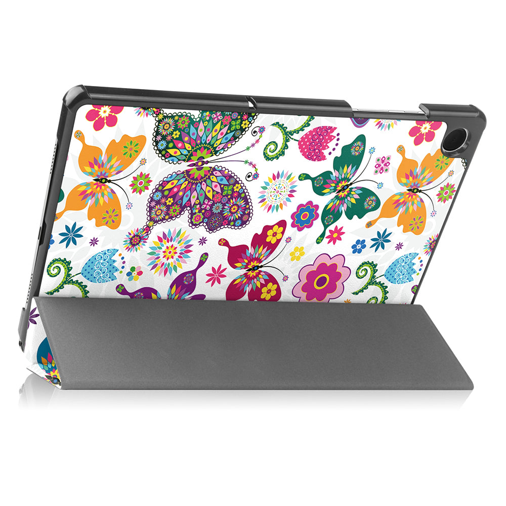 Kuori Samsung Galaxy Tab A11 / Tab A9:lle, Techsuit, FoldPro Butterfly Uusi Malli, Monivärinen