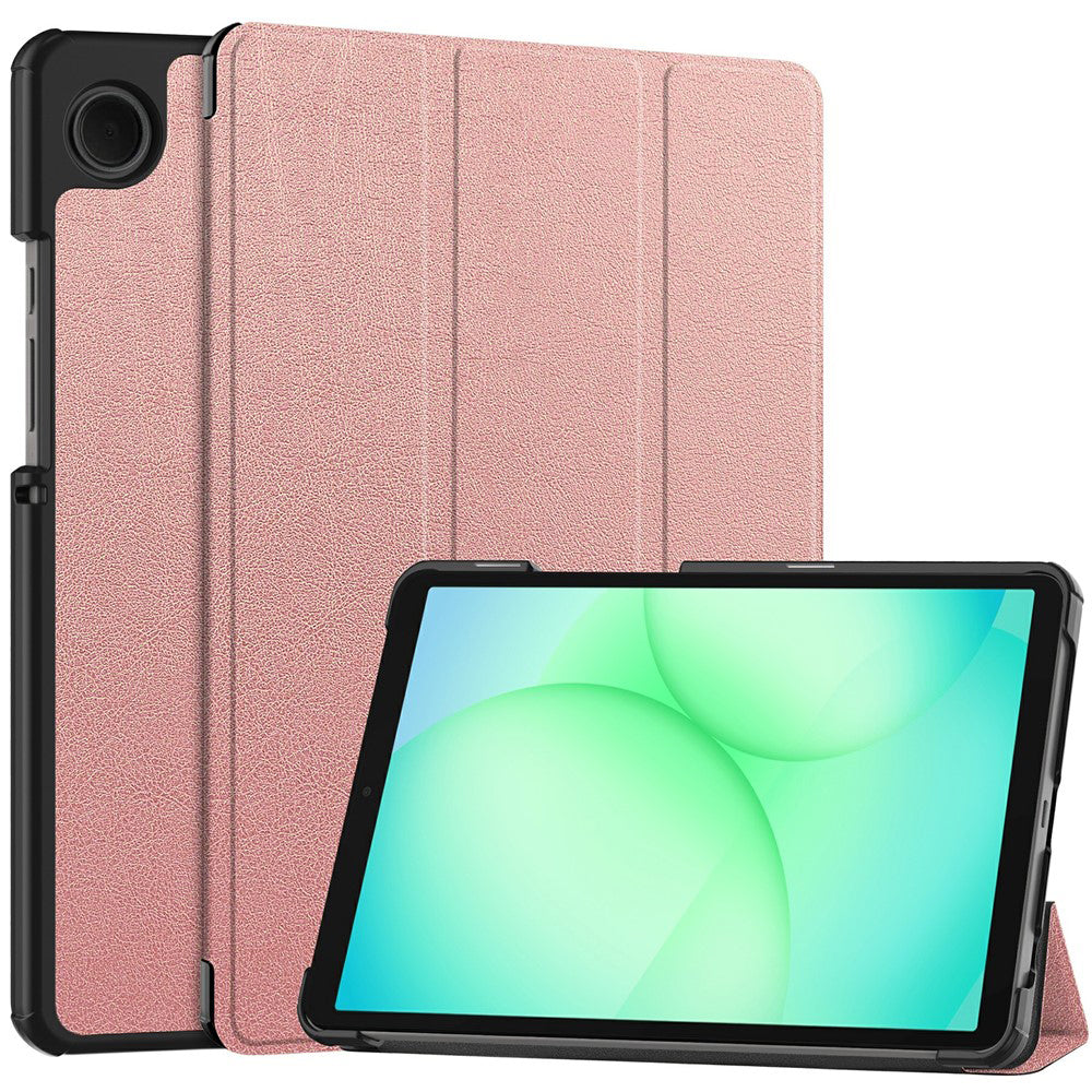 Suojakotelo Samsung Galaxy Tab A11 / Tab A9, Techsuit, FoldPro, Kultainen Vaaleanpunainen