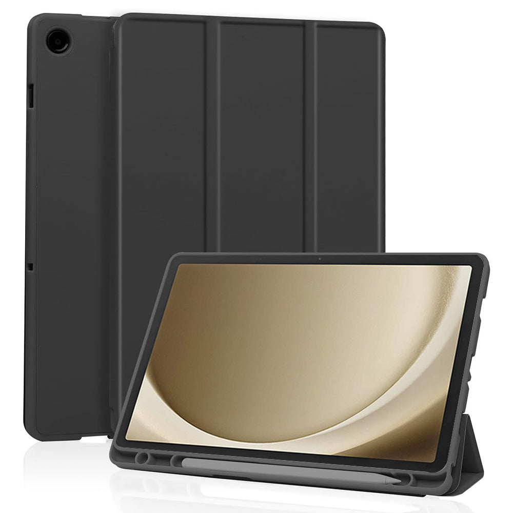 Kuori Samsung Galaxy Tab A9+:lle, Techsuit, Flex Trifold, Musta