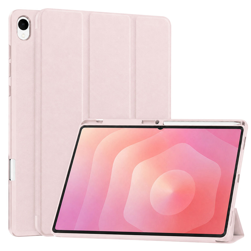 Suojakuori Samsung Galaxy Tab S12 Plus:lle, Techsuit, Flex Trifold, Vaaleanpunainen