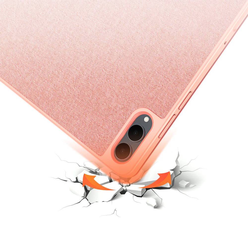 Suojakuori Samsung Galaxy Tab S12 Ultra / Tab S11 Ultra -tabletille, DUX DUCIS Domo kynätelineellä, vaaleanpunainen