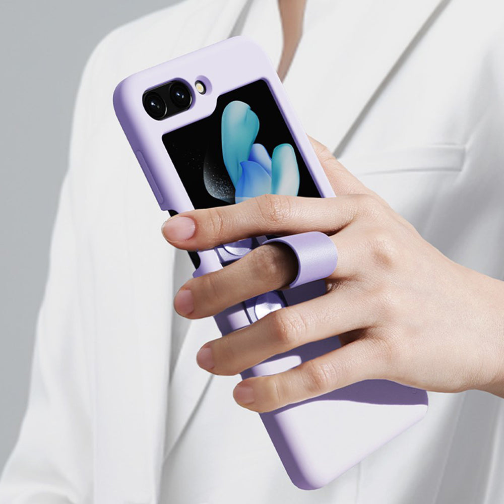 Kuori Samsung Galaxy Z Flip5 F731:lle, Nillkin, Flex, Musta