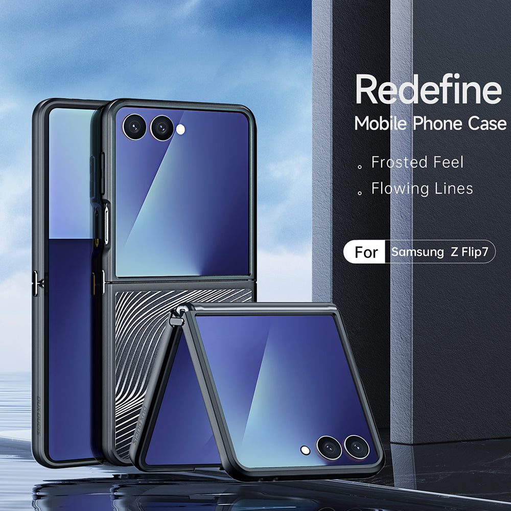 Kuori Samsung Galaxy Z Flip7 F766:lle, DUX DUCIS, Aimo, Musta