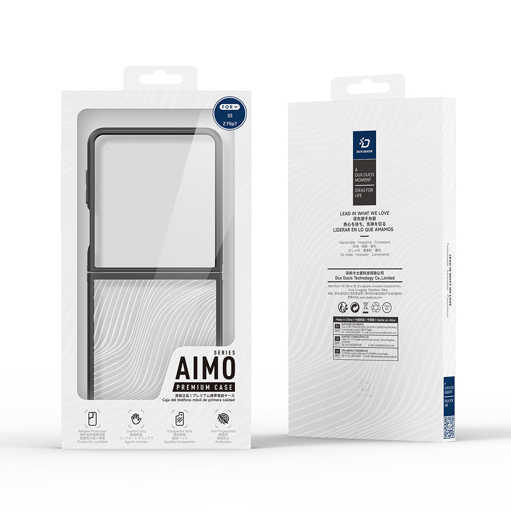 Kuori Samsung Galaxy Z Flip7 F766:lle, DUX DUCIS, Aimo, Musta