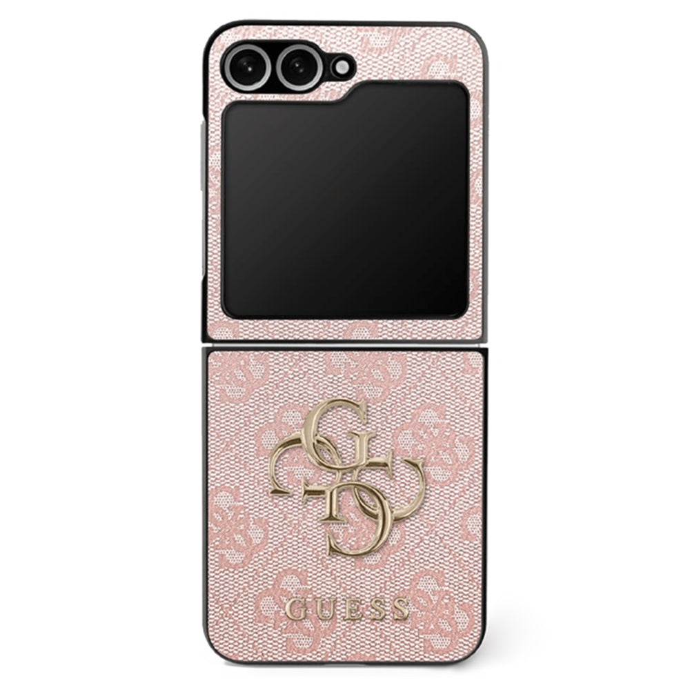 Suojakotelo Samsung Galaxy Z Flip7 F766, Guess, 4G Metal Logo, Pinkki