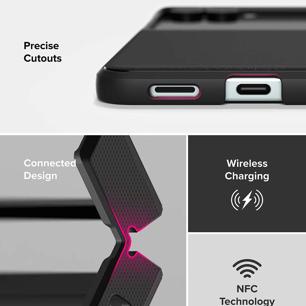 Kuori Samsung Galaxy Z Flip7 F766:lle, Ringke, Onyx, Musta