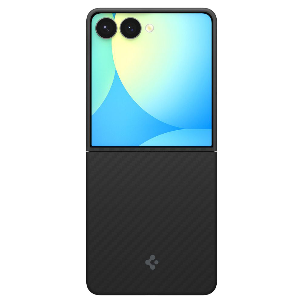 Kotelo Samsung Galaxy Z Flip7 F766:lle, Spigen, Air Skin, Musta ACS09564