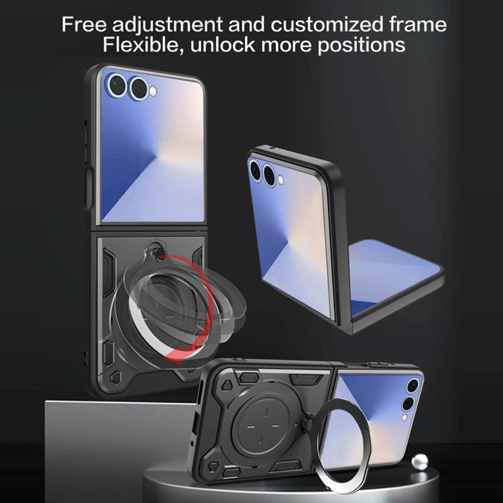 Kuori Samsung Galaxy Z Flip7 F766:lle, Techsuit, CamGuard Pro, Vaaleanpunakultainen