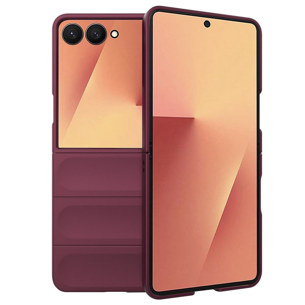 Kuori Samsung Galaxy Z Flip7 F766:lle, Techsuit, Magic Shield, Viininpunainen