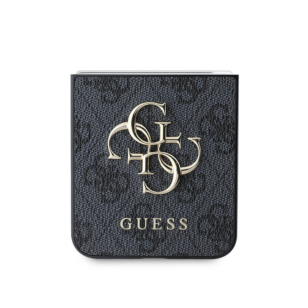Kotelo Samsung Galaxy Z Flip7 FE F761 / Z Flip6 F741, Guess, 4G Metal Logo, Musta