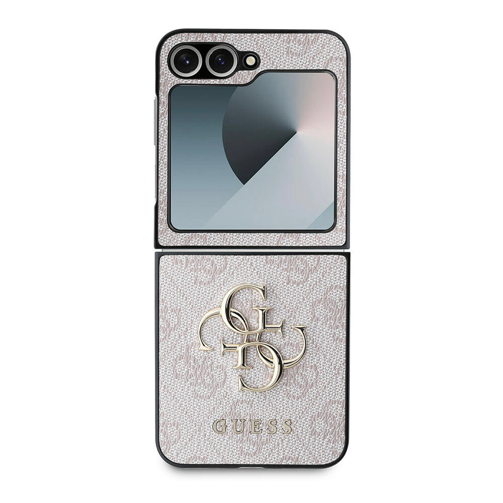 Kotelo Samsung Galaxy Z Flip7 FE F761 / Z Flip6 F741, Guess, 4G Metal Logo, Musta