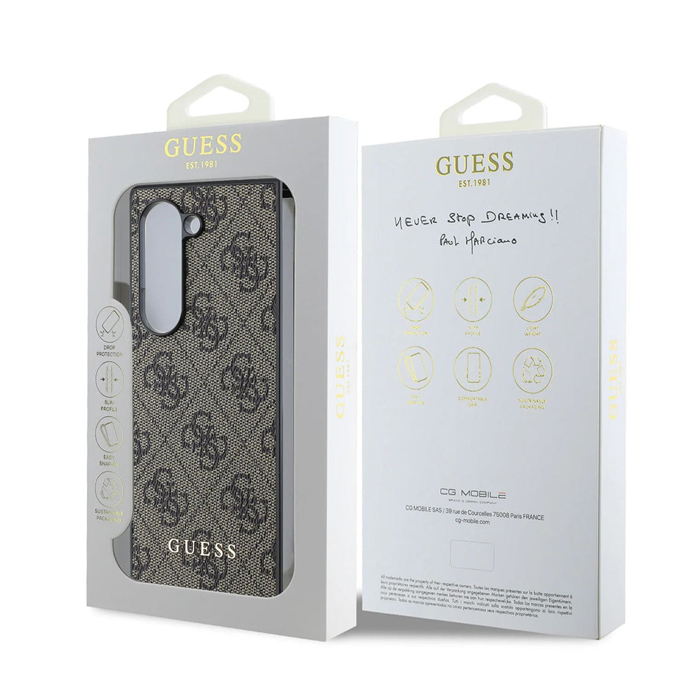 Suojakotelo Samsung Galaxy Z Fold6 F956, Guess, 4G, Ruskea