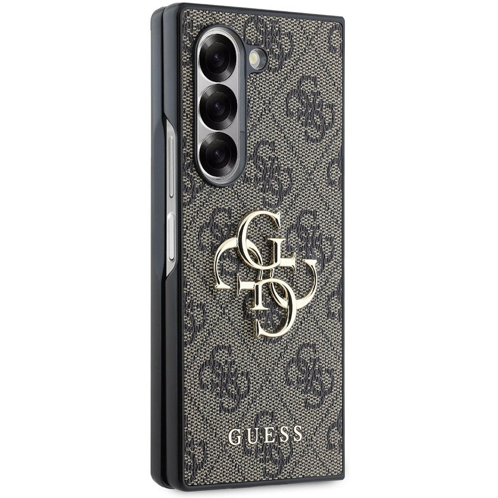 Suojakotelo Samsung Galaxy Z Fold6 F956, Guess, 4G Metal Logo, Ruskea