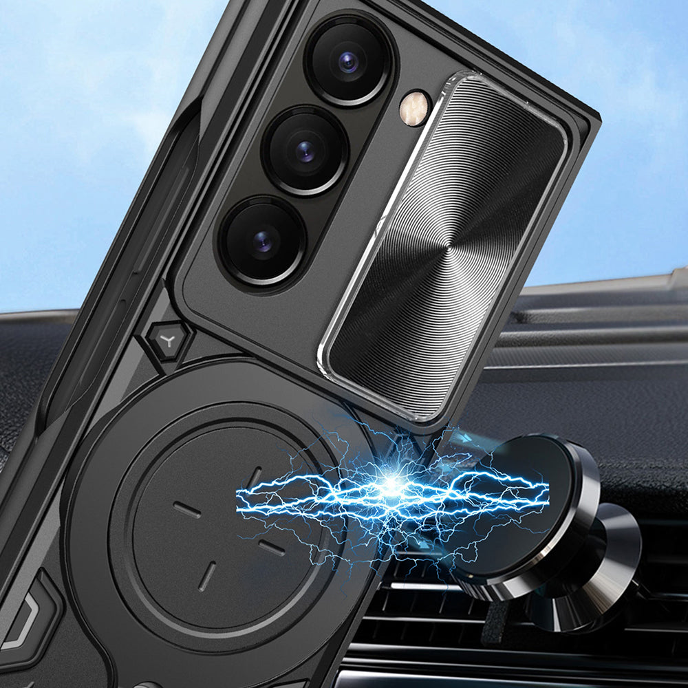 Kuori Samsung Galaxy Z Fold6 F956:lle, Techsuit, CamGuard Pro, vaaleanpunakultainen