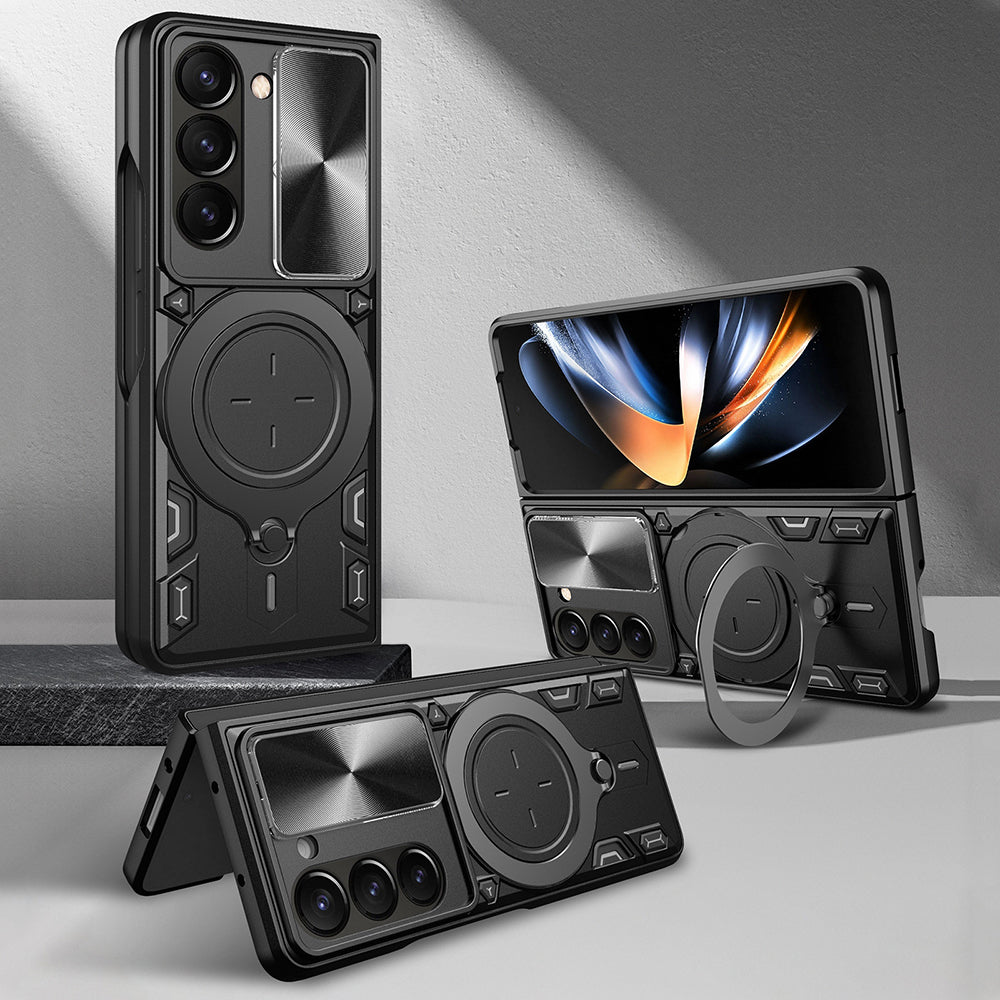 Kuori Samsung Galaxy Z Fold6 F956:lle, Techsuit, CamGuard Pro, vaaleanpunakultainen