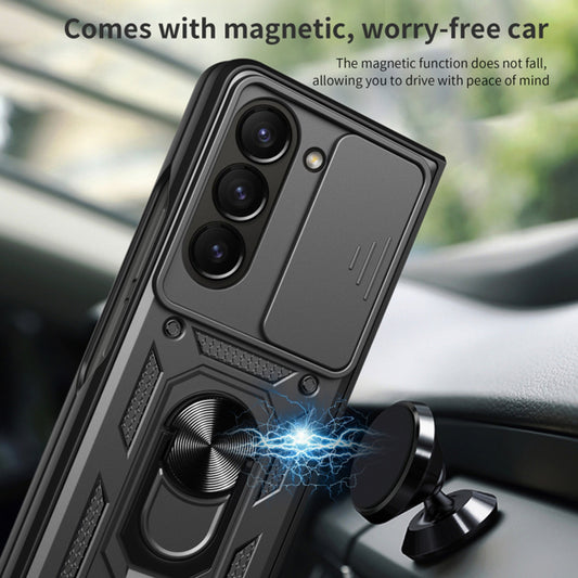 Kuori Samsung Galaxy Z Fold6 F956:lle, Techsuit, CamShield, Musta