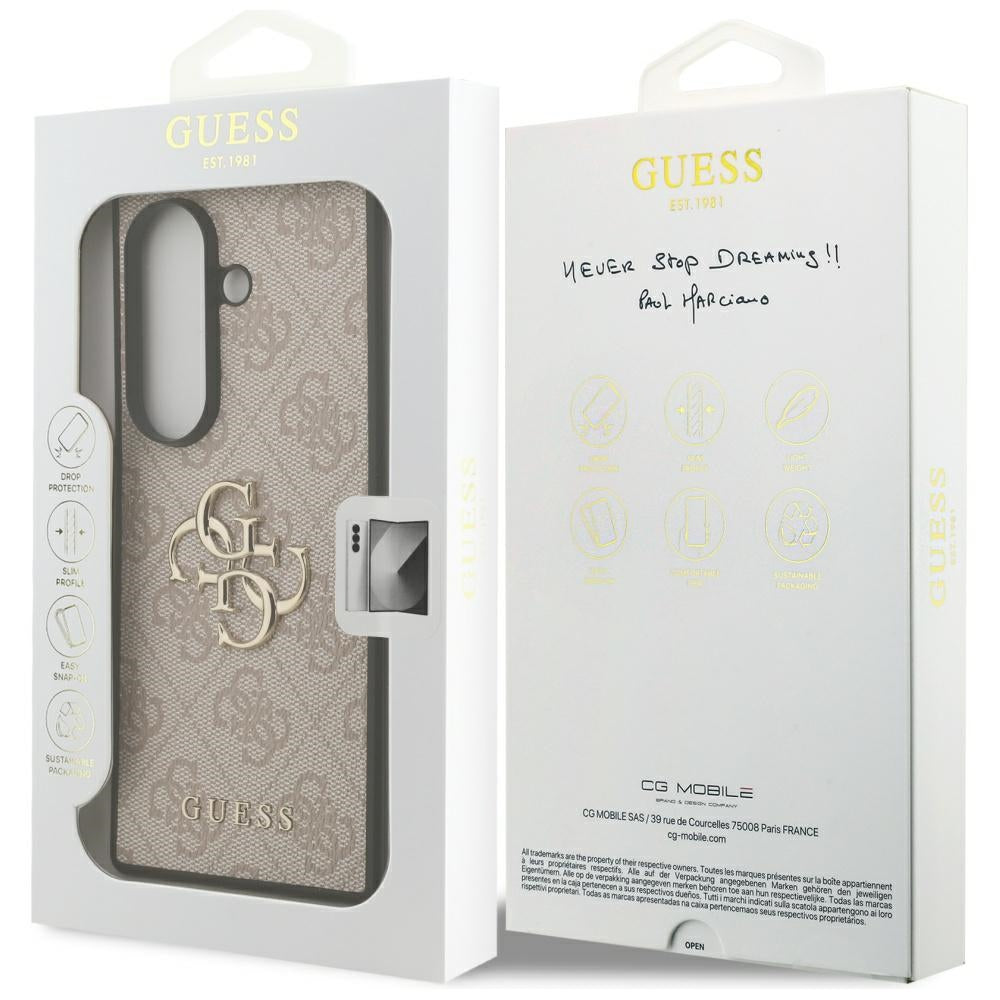 Suojakotelo Samsung Galaxy Z Fold7 F966, Guess, 4G Big Logo, Pinkki