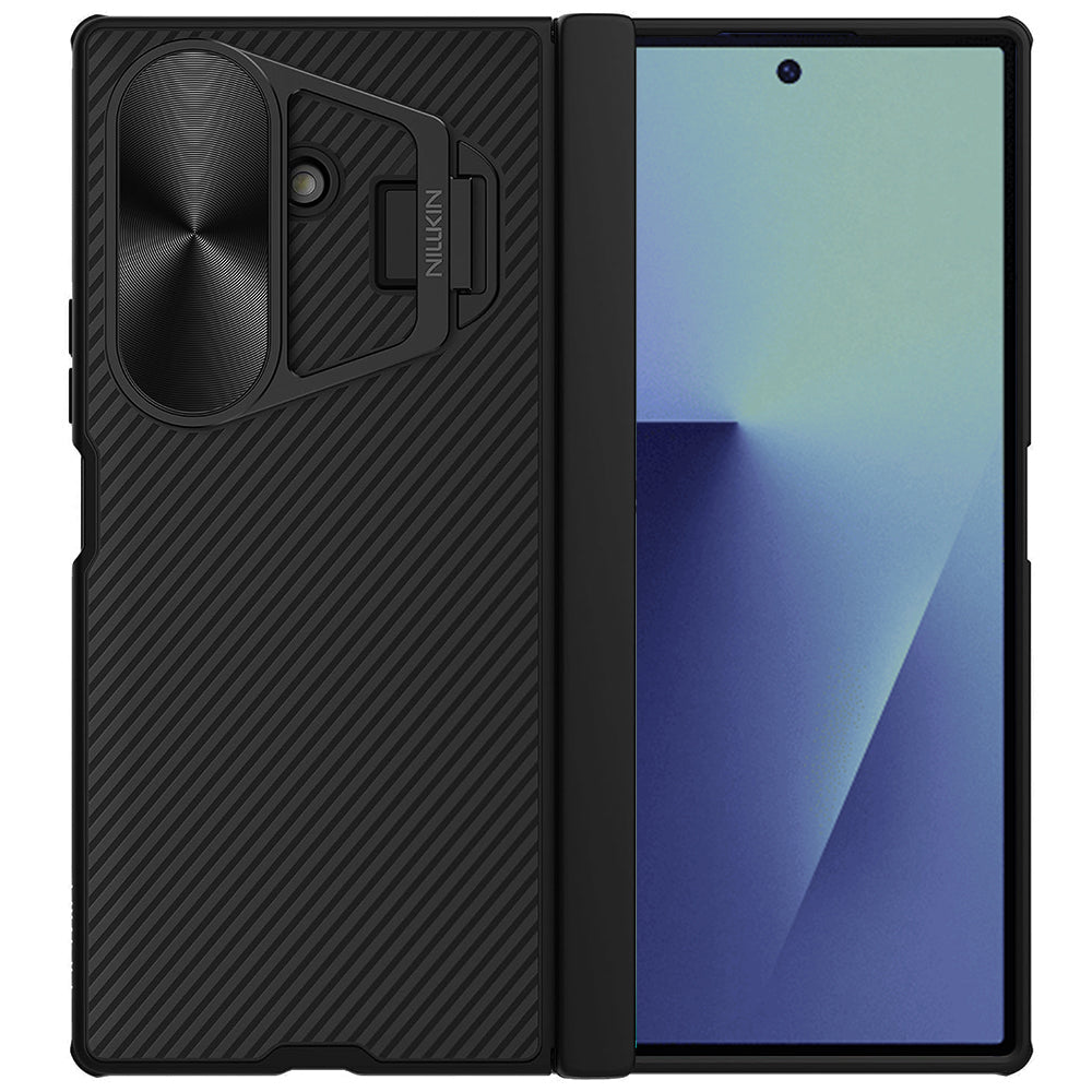 Kuori Samsung Galaxy Z Fold7 F966:lle, Nillkin, CamShield Prop metallilinssinsuojalla, musta