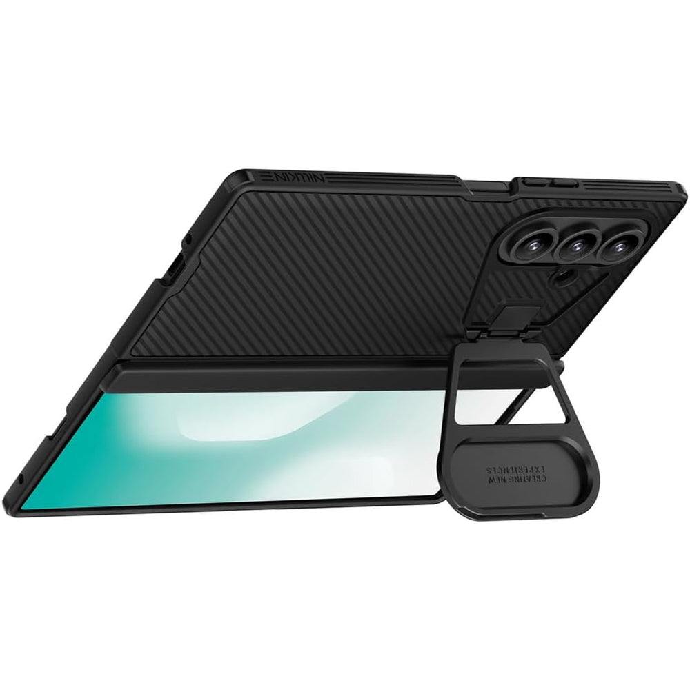 Kuori Samsung Galaxy Z Fold7 F966:lle, Nillkin, CamShield Prop metallilinssinsuojalla, musta